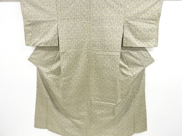 JAPANESE KIMONO / VINTAGE KIMONO / NISHIJIN OMESHI / WOVEN FLOWER CREST